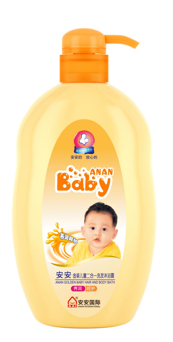 广东会官网金装儿童二合一洗发洗澡露 养润呵护